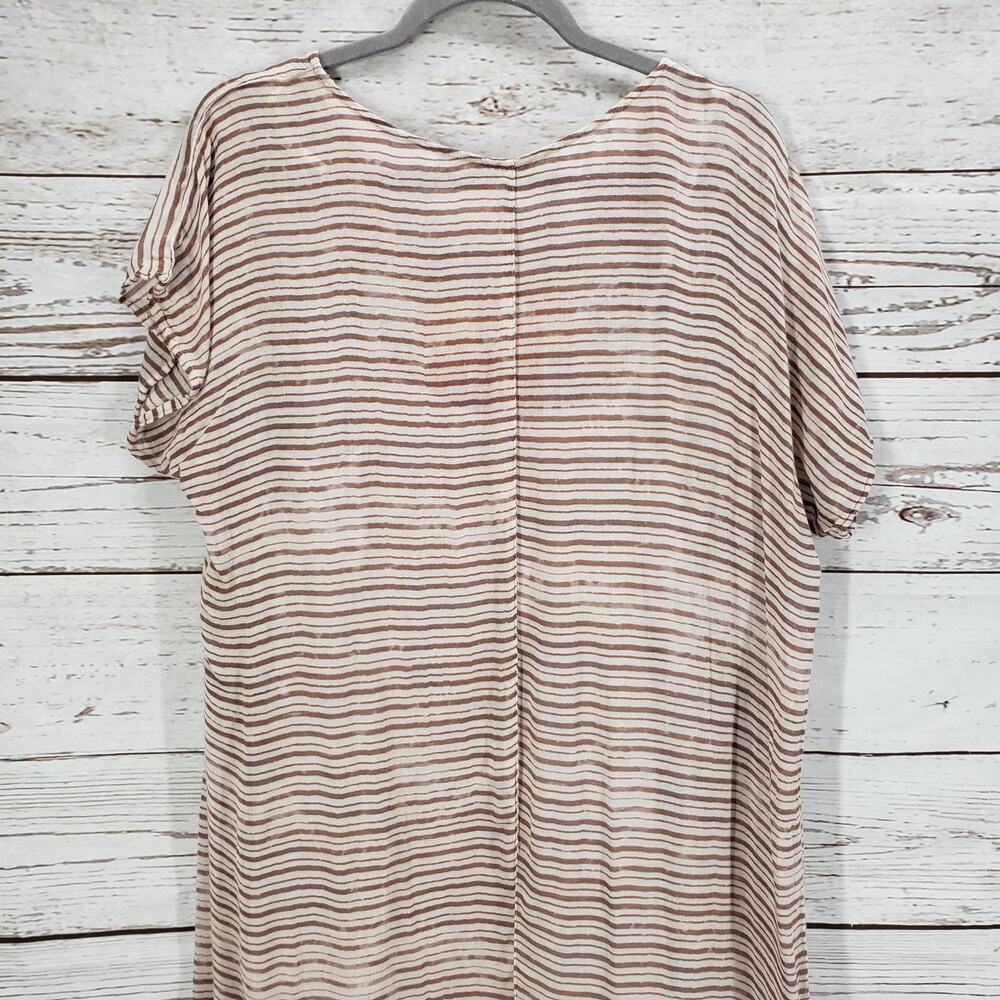 Free People Sunrise Striped Hi-Low Hem Wool Blend Dress Size Medium - Picture 13 of 14